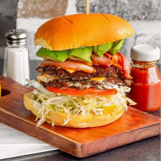 Avocado Bacon Cheeseburger
