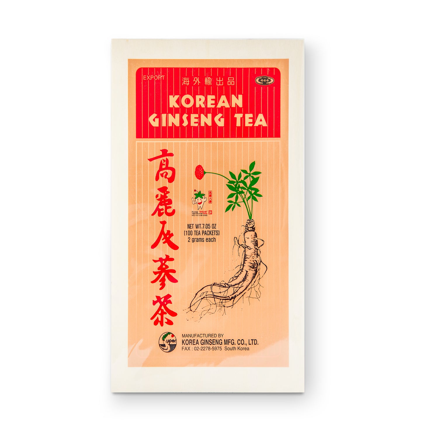 GINSENG TEA 2G/100TB 인삼차